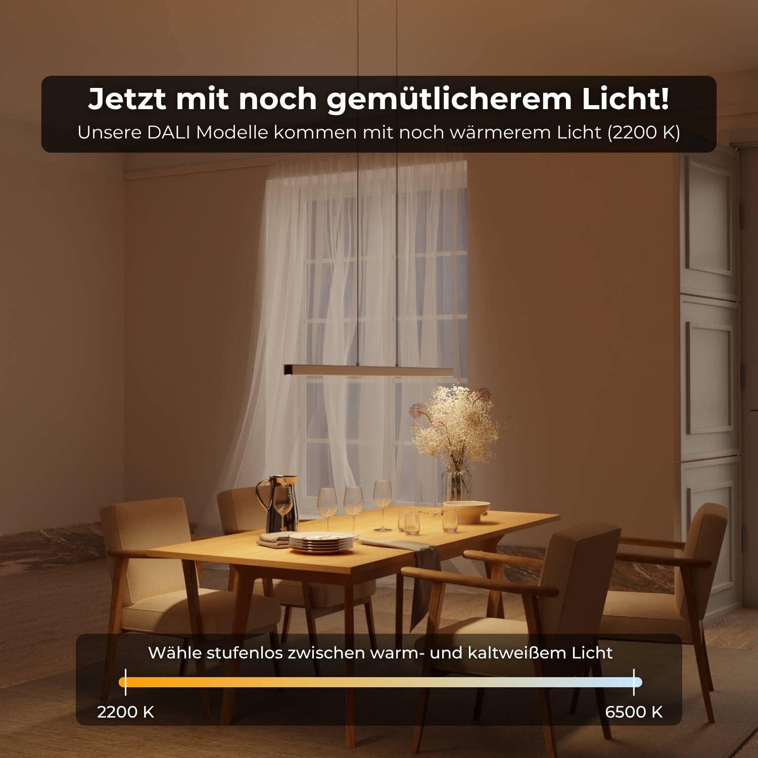 DALI-2 DT8: Calimera Pendelleuchte